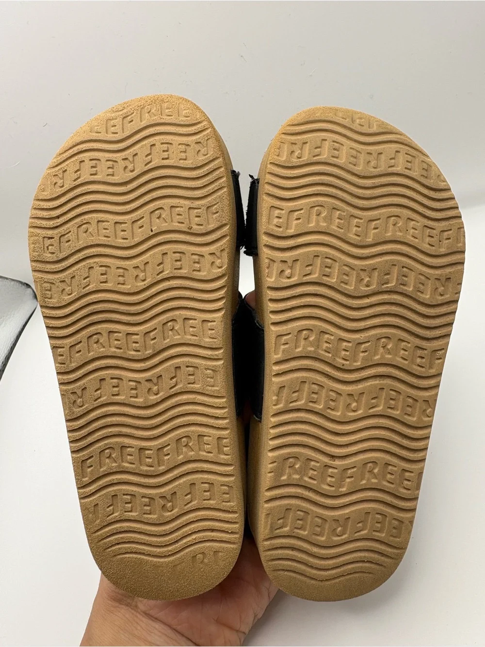 Reef Women’s Black and Tan Double-Strap Sandal
